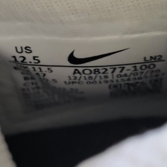 Nike Vapor Edge Pro 360 White Black Football Cleats Men\'s Sz 12.5 AO8277-100 main image 5